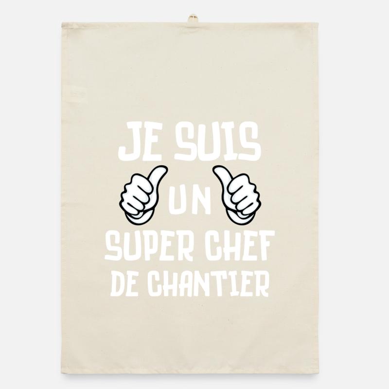 chantier, chef de chantier Torchon bio