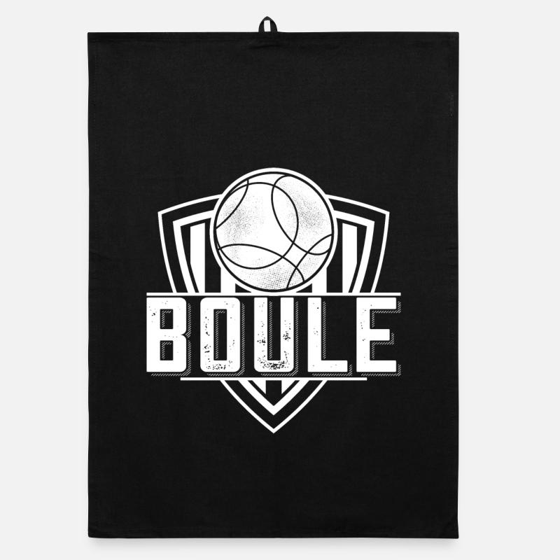 Boule boule boules pour bouler pétanque Torchon bio