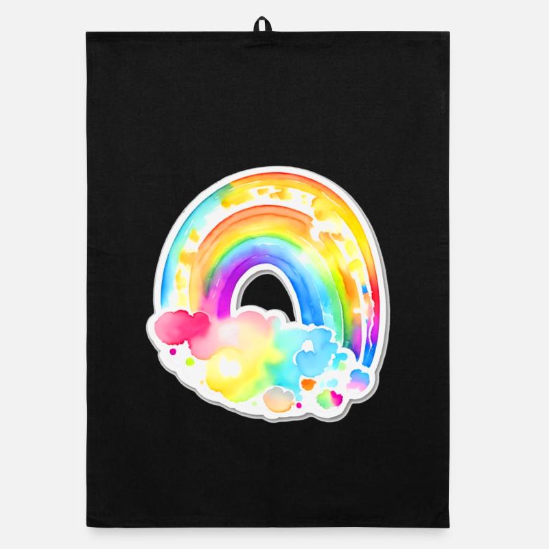 Rainbow Organic dish towel