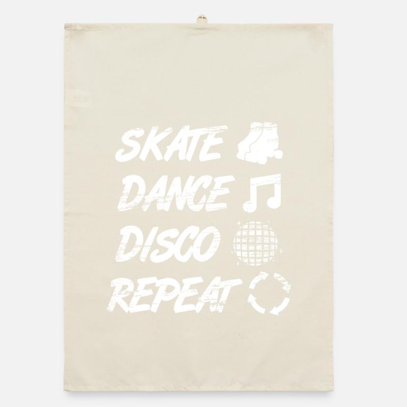 Rollschuh Disco Organic Geschirrtuch