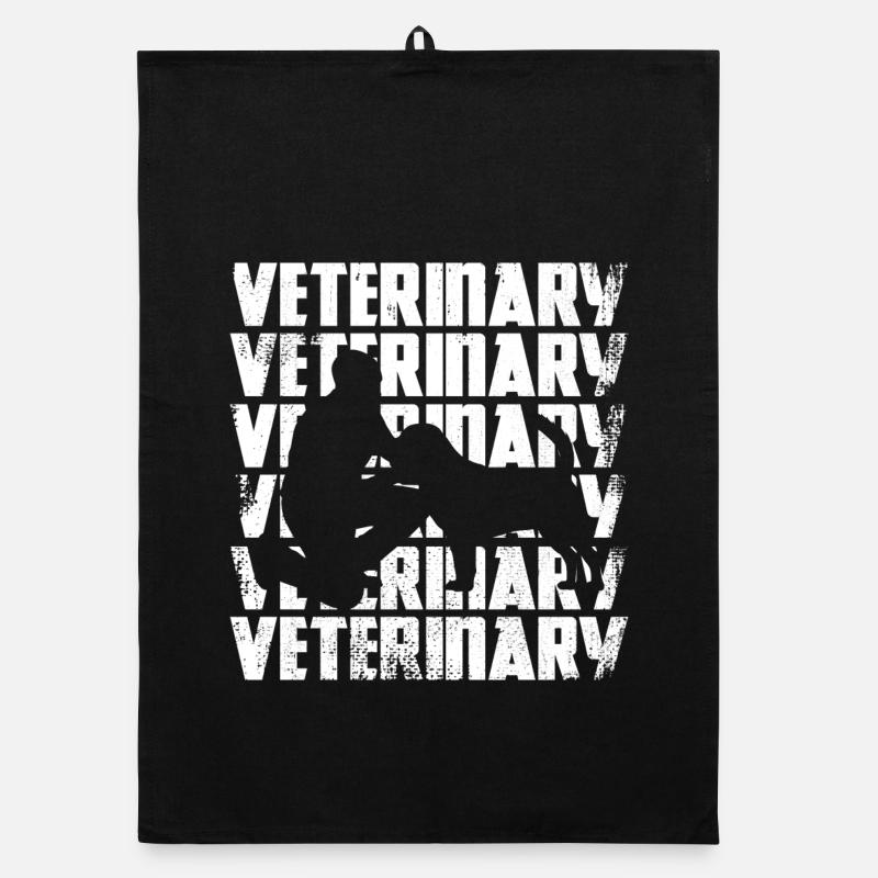 Lustiger Veterinär Organic Geschirrtuch