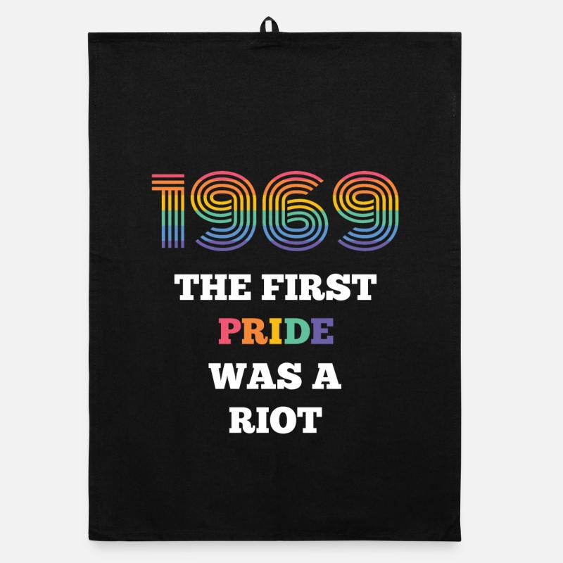 LGBT Pride Month - The First Pride Was A Riot Organic dish towel