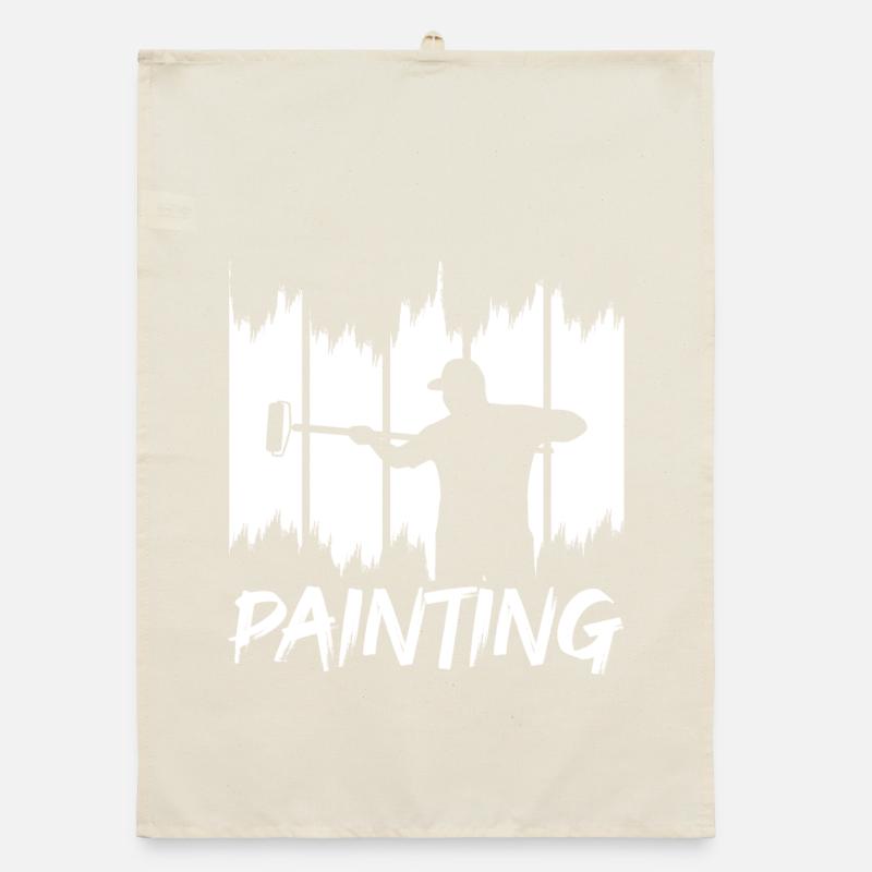 Peinture et vernissage Torchon bio