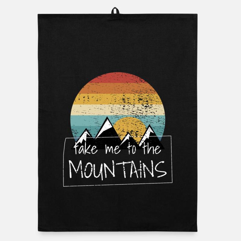 Hiking Hikes Organic dish towel