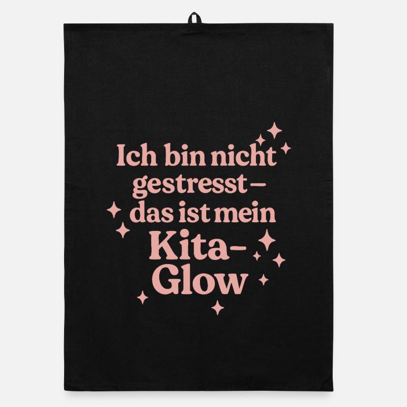 Ich bin nicht gestresst... (rosa) Organic Geschirrtuch