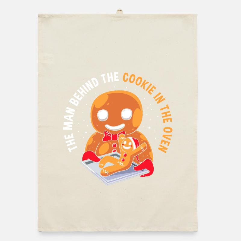 Werdende Väter Werdender Papa Organic Geschirrtuch