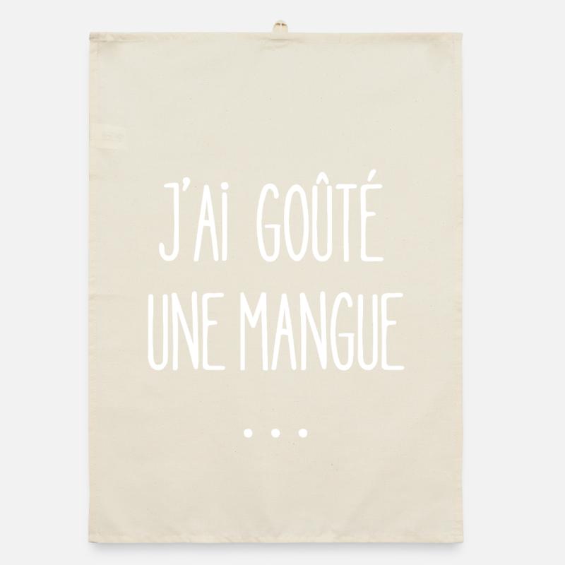 I tasted a mango Organic dish towel