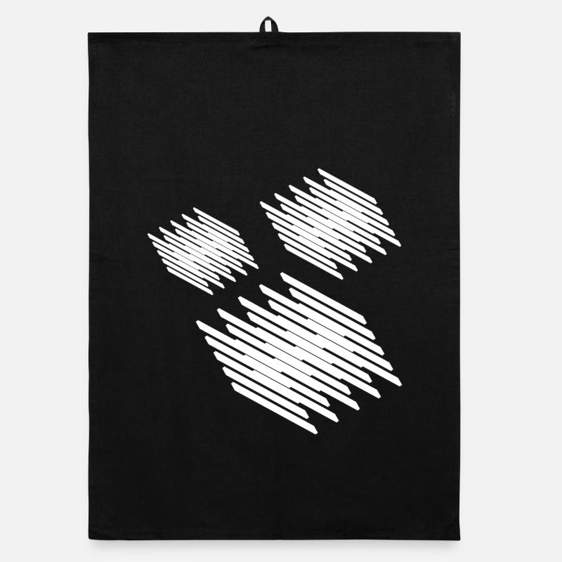 Geometric squares design Organic dish towel