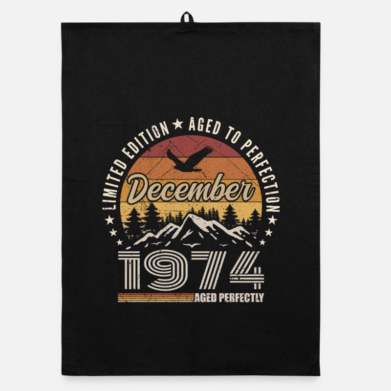 December 1974 Original Edition December Gift Organic dish towel