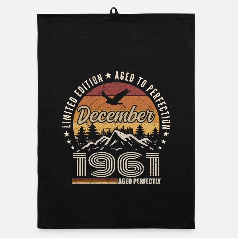 December 1961 Original Edition December Gift Organic dish towel