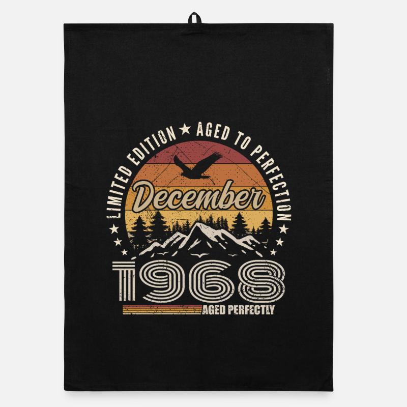 December 1968 Original Edition December Gift Organic dish towel