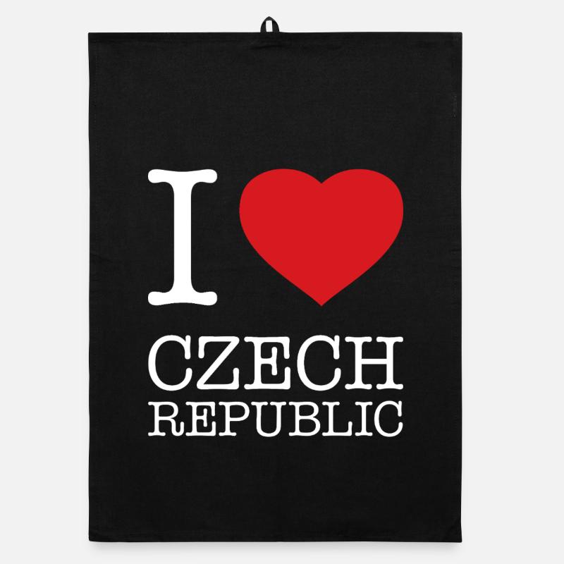 J’adore République tchèque Tschechien Torchon bio