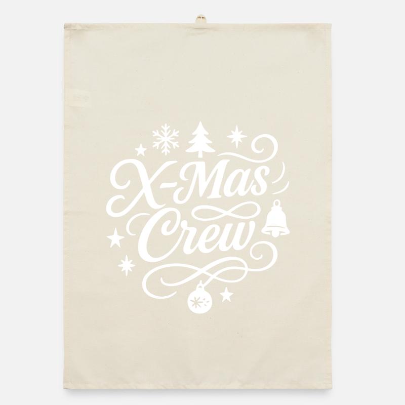 Xmas Crew Christmas Organic dish towel