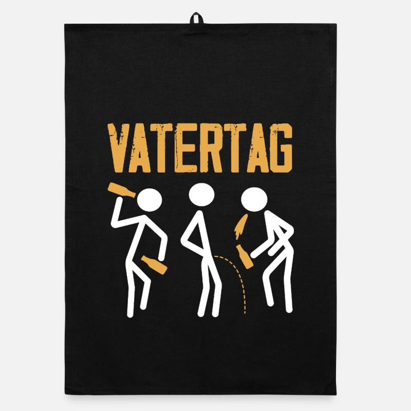 Funny Father's Day Gift Dad Beer Organic dish towel