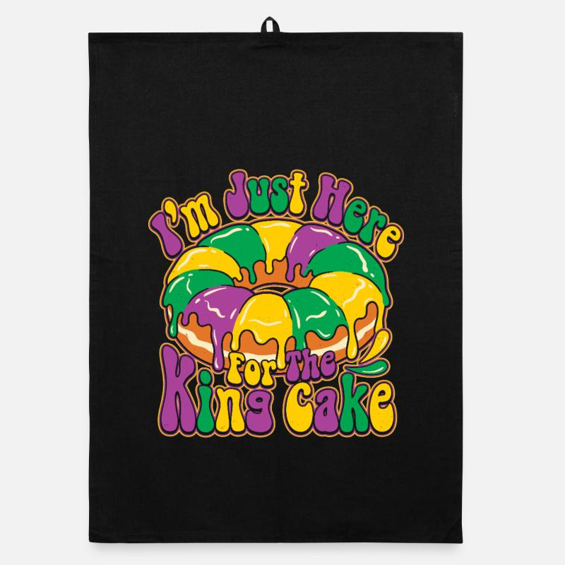 King Cake Mardi Gras Organic Geschirrtuch