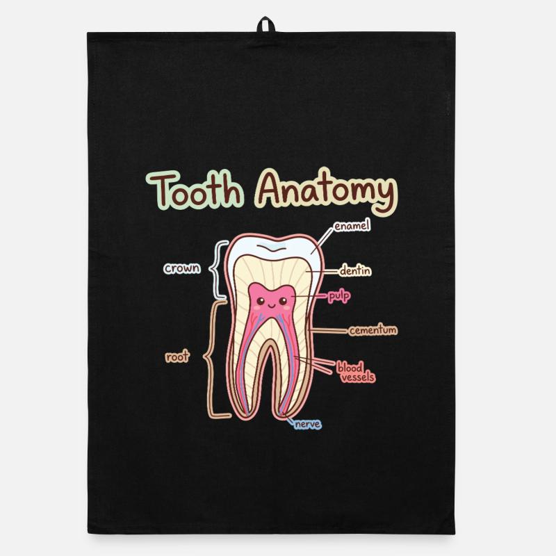 Dentiste assistant dentaire en anatomie dentaire Torchon bio