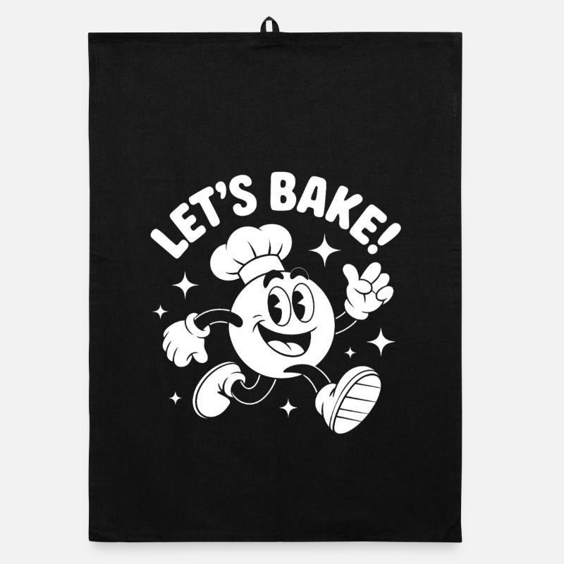 Baking fun motif Organic dish towel