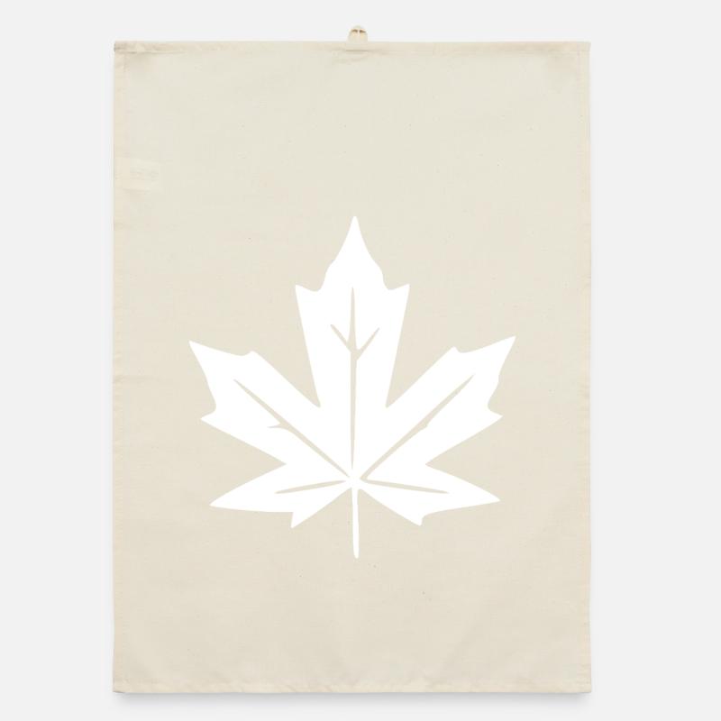 Maple Leaf Leaves Gift Nature Lover Organic dish towel
