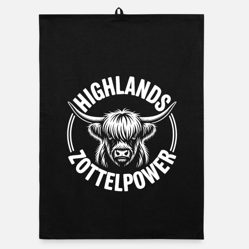 Logo de la vache des Highlands Torchon bio