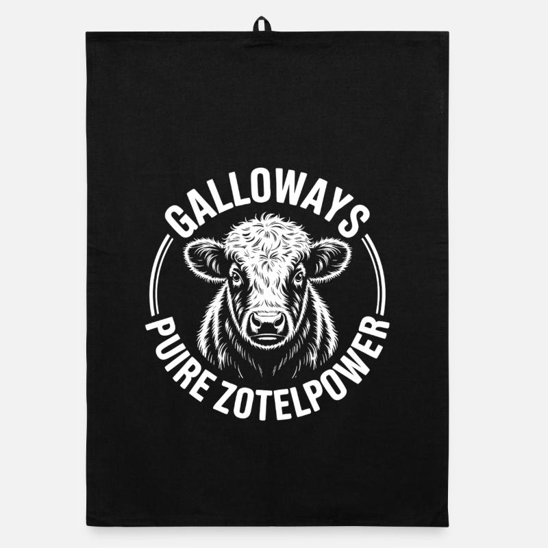 Tête de bœuf de Galloway Torchon bio