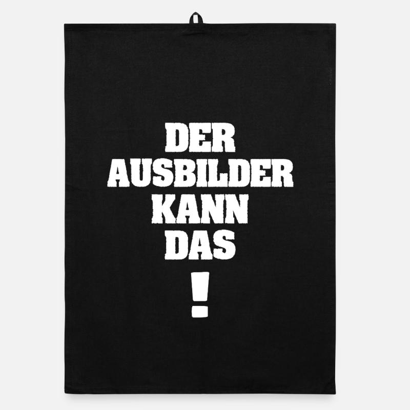 Spruch Ausbilder Organic Geschirrtuch