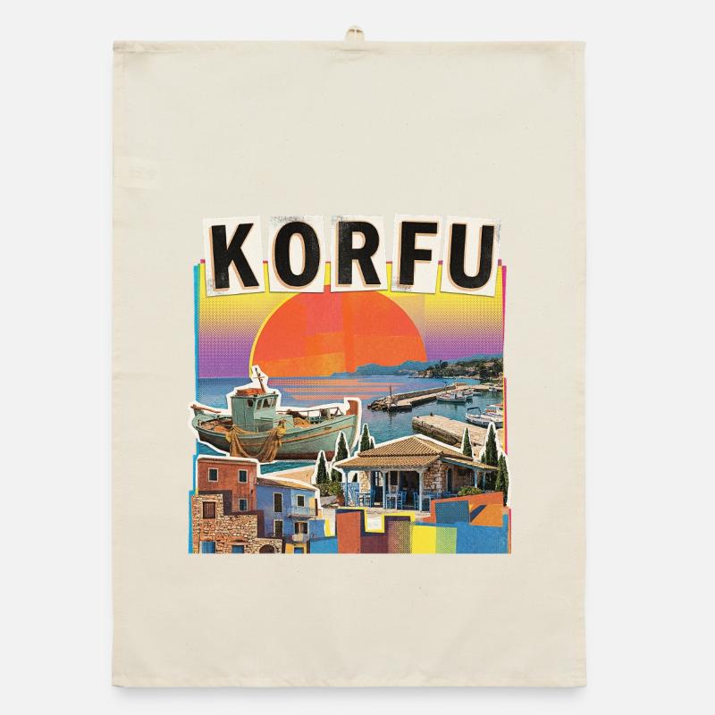 Corfou, Grèce Torchon bio