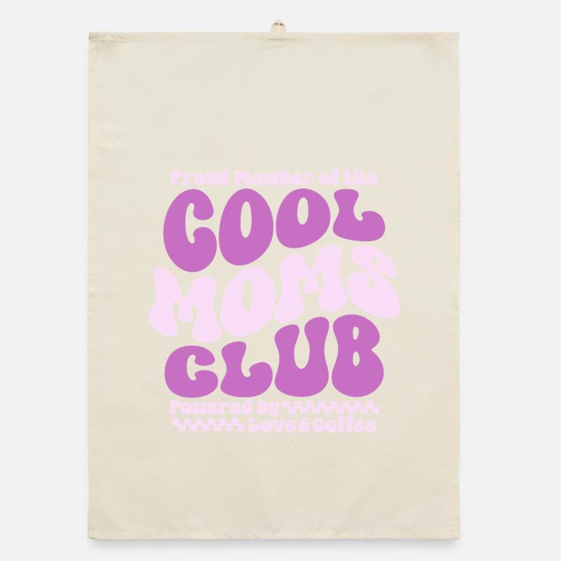 Mama Geschenk Muttertag - Cool Moms Club Organic Geschirrtuch