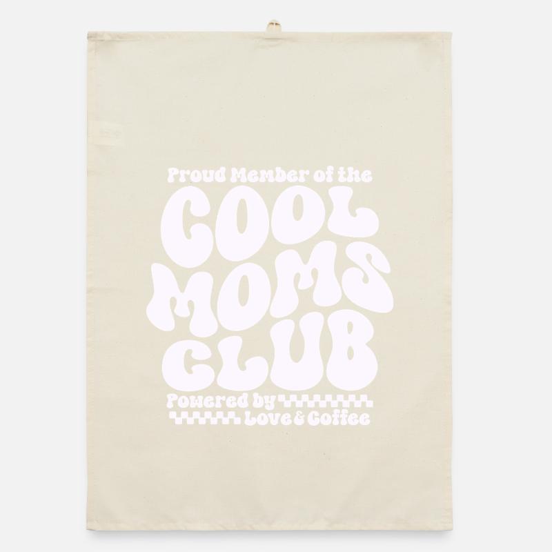 Mama Geschenk Muttertag - Cool Moms Club Organic Geschirrtuch
