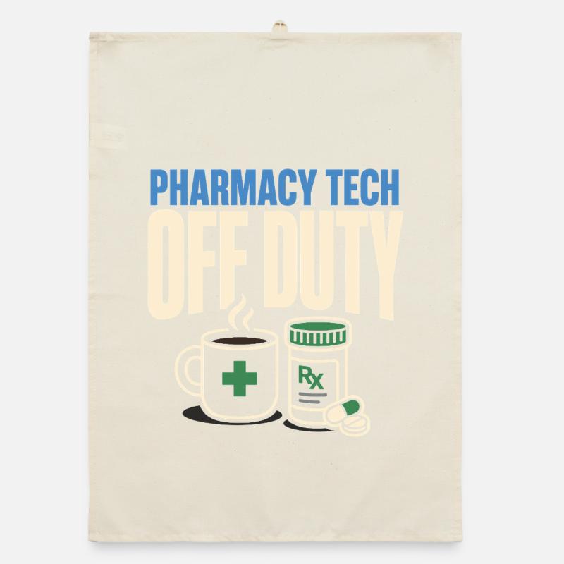 Pharmacy Technician Pharmacy Tech Cpht Rx Gift Organic dish towel