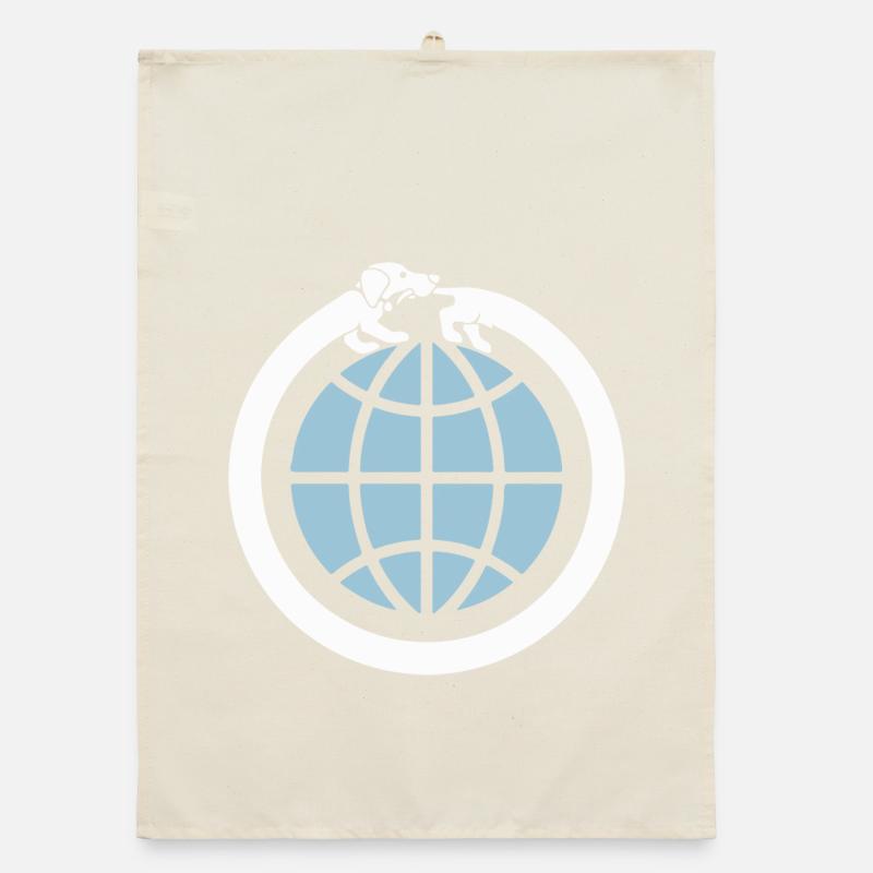 Dackel Erde Organic Geschirrtuch