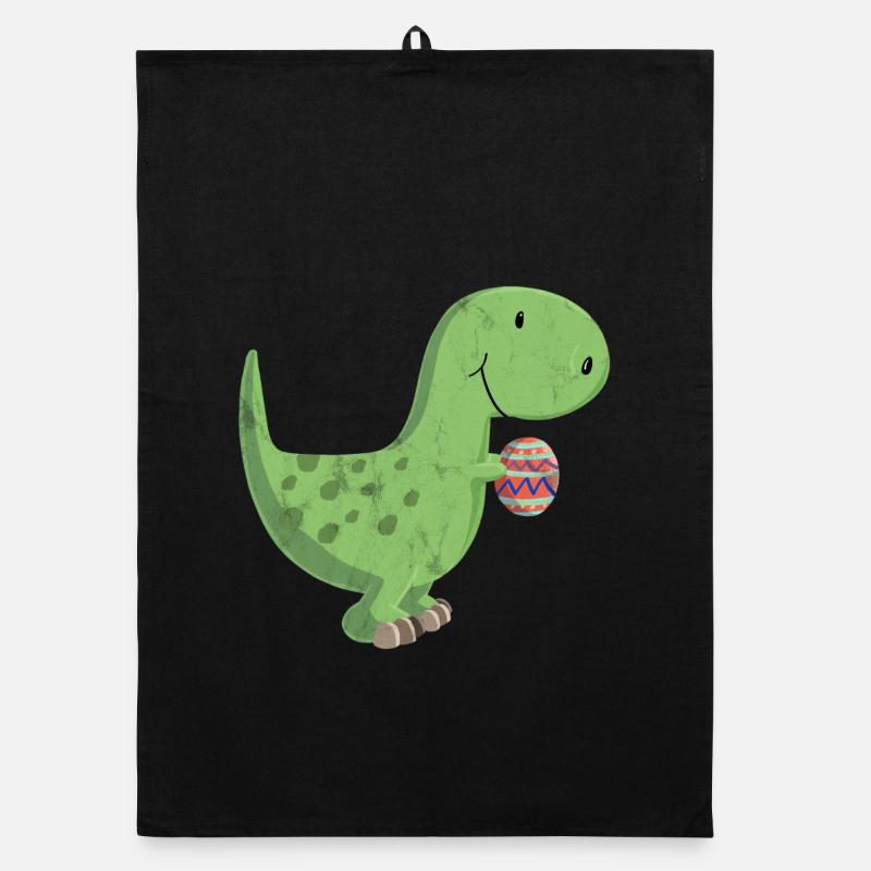 Dino und das bunte Ei Organic Geschirrtuch