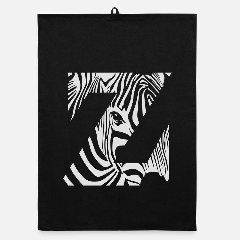 Zebra Mix Mono White Torchon bio