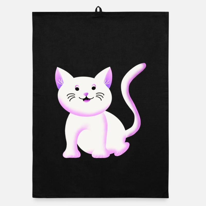 Cute kitten | Cat | Gift Organic dish towel
