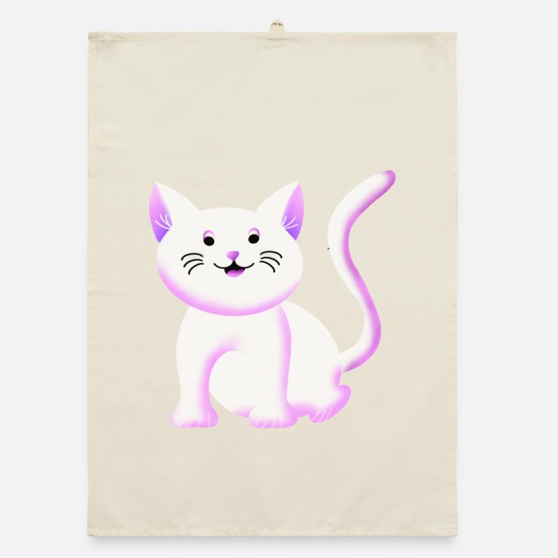 Süßes Kätzchen | Katze | Geschenkidee Organic Geschirrtuch