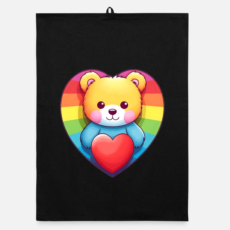 Love is a Bear Necessity Organic dish towel