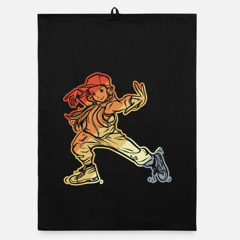 Fille de breakdance Torchon bio