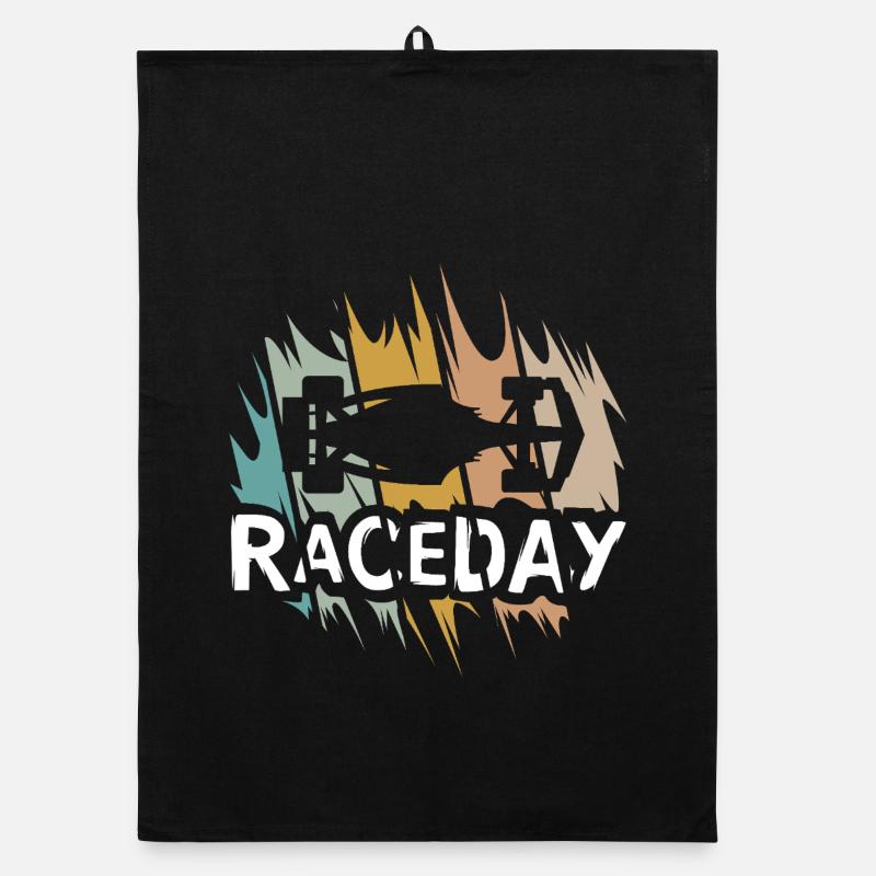 Raceday pour les fans de course automobile - voitures de course et de course Torchon bio