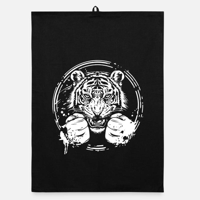 Tiger Boxer Boxen MMA Organic Geschirrtuch