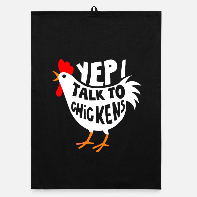 yep i talk to Chickens Organic dish towel