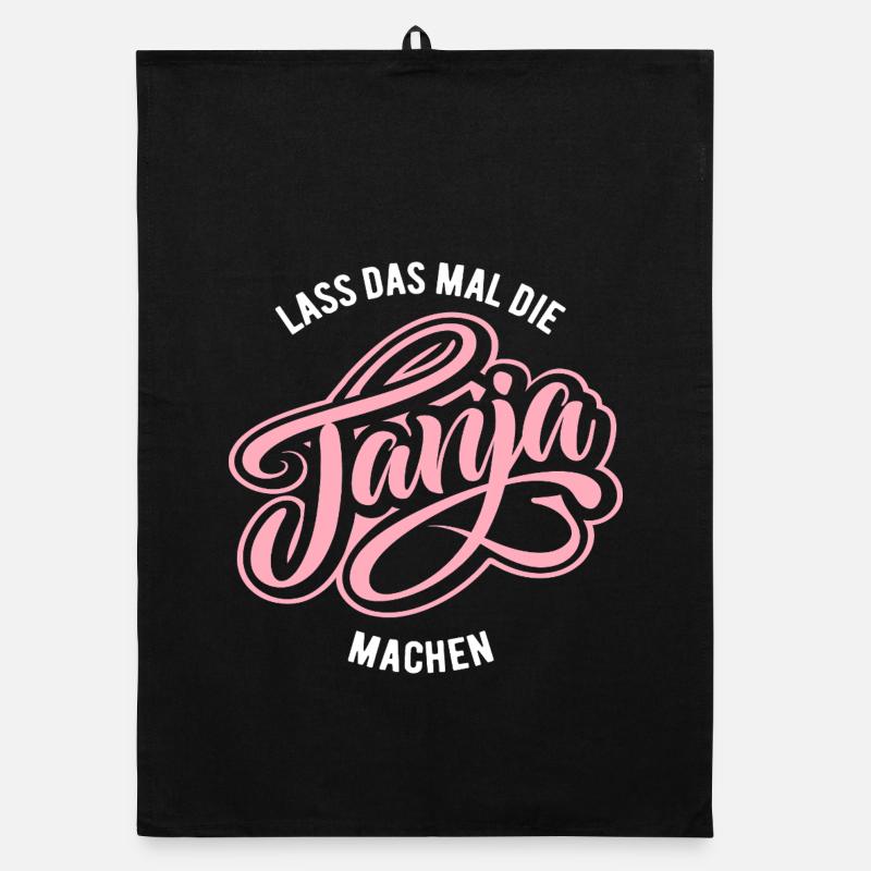 Let Tanja do that - name day Organic dish towel