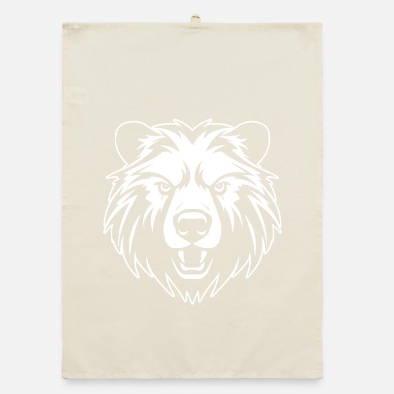 Bear Head Organic dish towel
