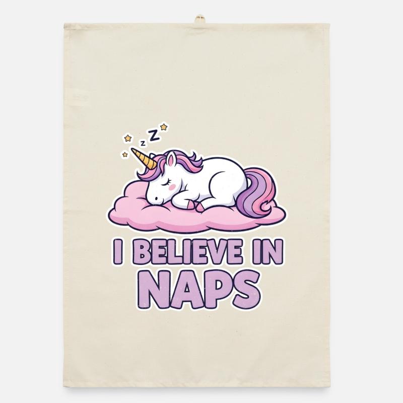 Sleeping Unicorn on Cloud – Naps Organic dish towel