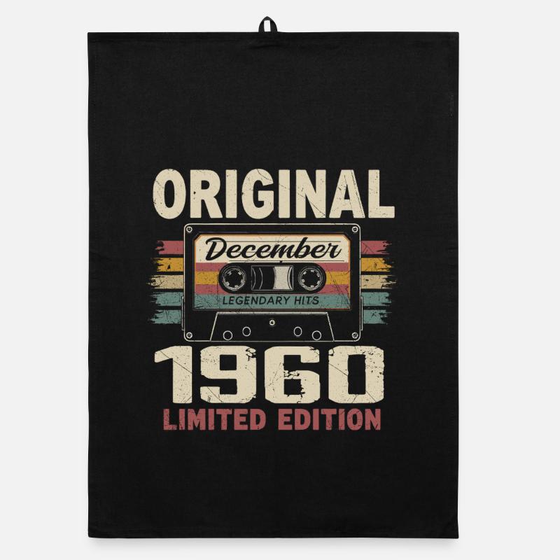 Dezember 1960 Geburtstagsgeschenk Organic Geschirrtuch