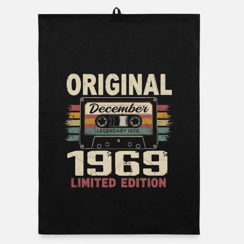 Cadeau D'anniversaire Décembre 1969 Torchon bio