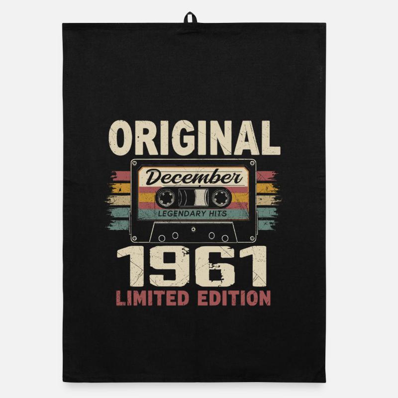 Dezember 1961 Geburtstagsgeschenk Organic Geschirrtuch
