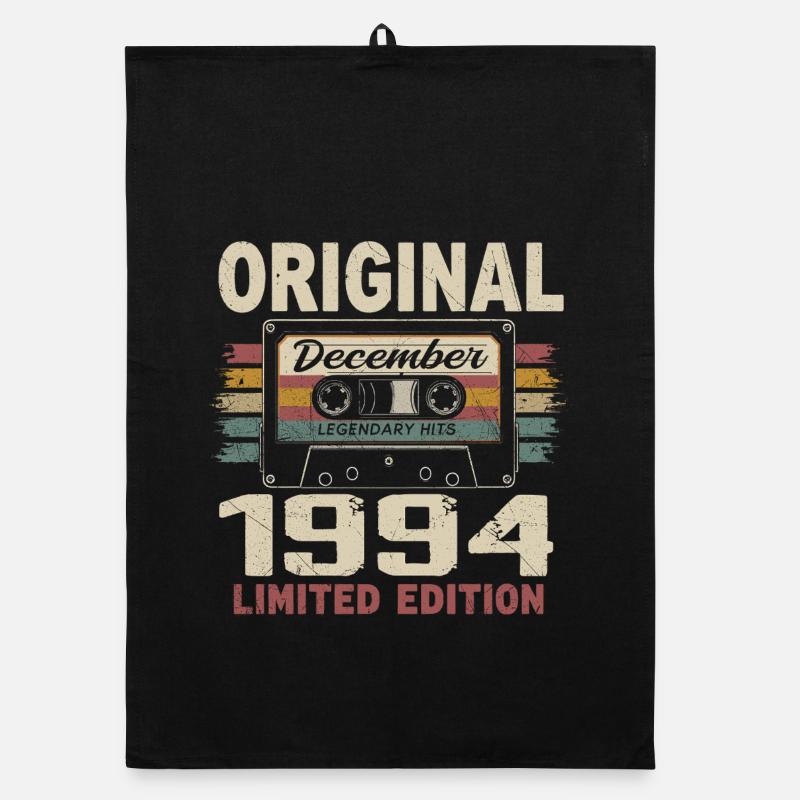 Dezember 1994 Geburtstagsgeschenk Organic Geschirrtuch