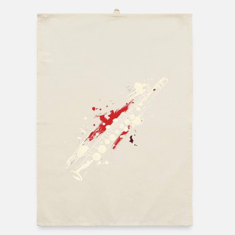 Flute Graffiti Organic dish towel