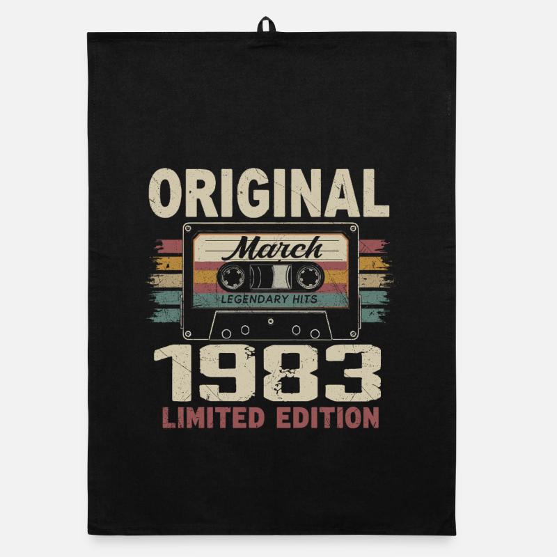 March 1983 Vintage March 1983 Organic dish towel