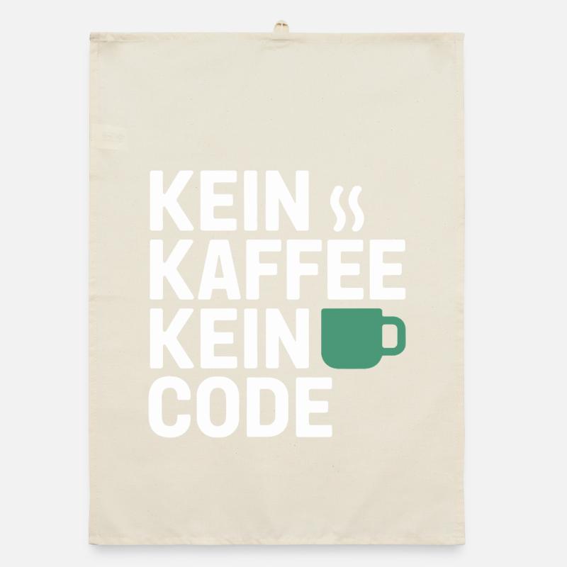 Kein Kaffee Kein Code Programmierer Informatiker Organic Geschirrtuch