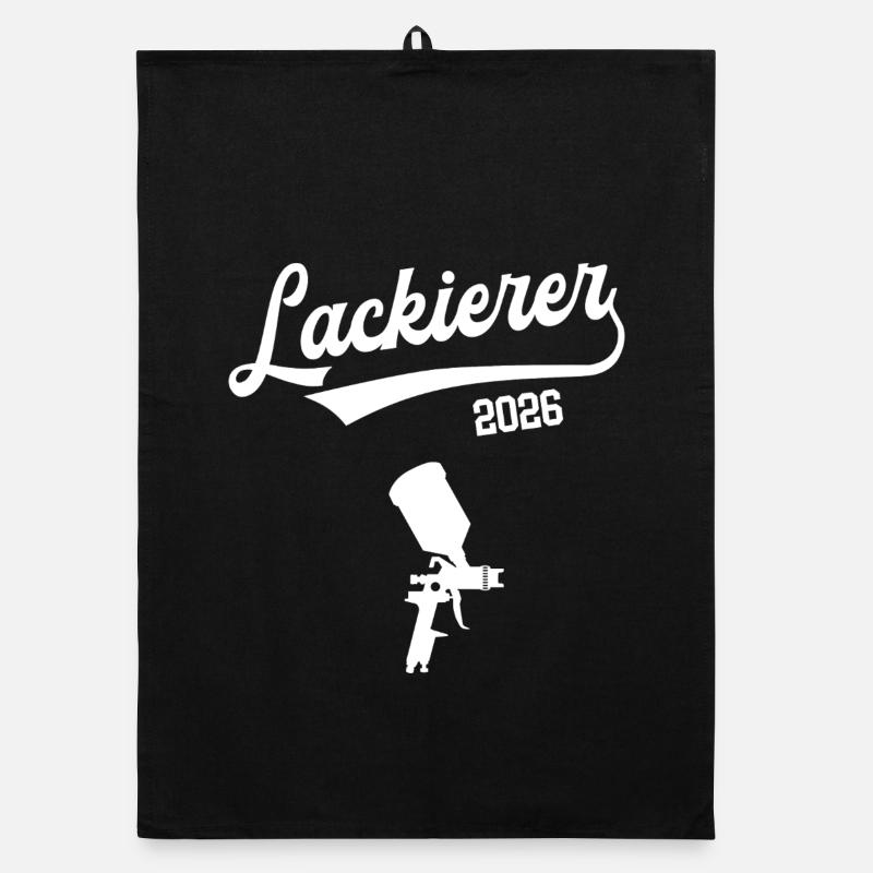 Lackierer 2026 Ausbildung Beruf Lackiererei Azubi Organic Geschirrtuch